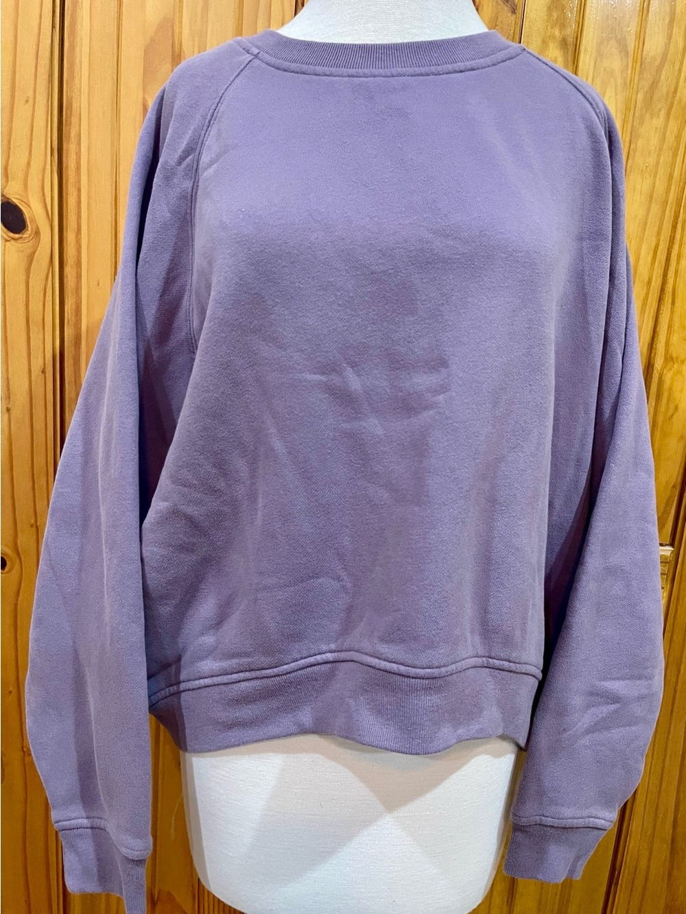 Eddie Bauer Light Purple Crewneck Sweatshirt